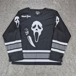Ghost Face Hockey Jersey Mens Large Scream Horror Movie The Icon of Halloween